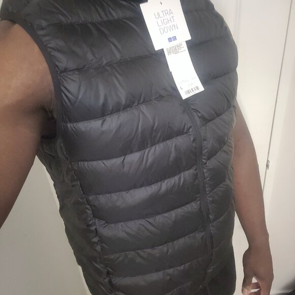 UNIQLO Sleeveless Jacket NEW – Black, Size Large - Picture 2 of 9
